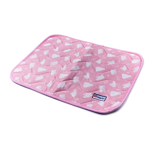 BillipetUSA Cool Touch Summer Pet Mat Machine Washable Pink 18x24"